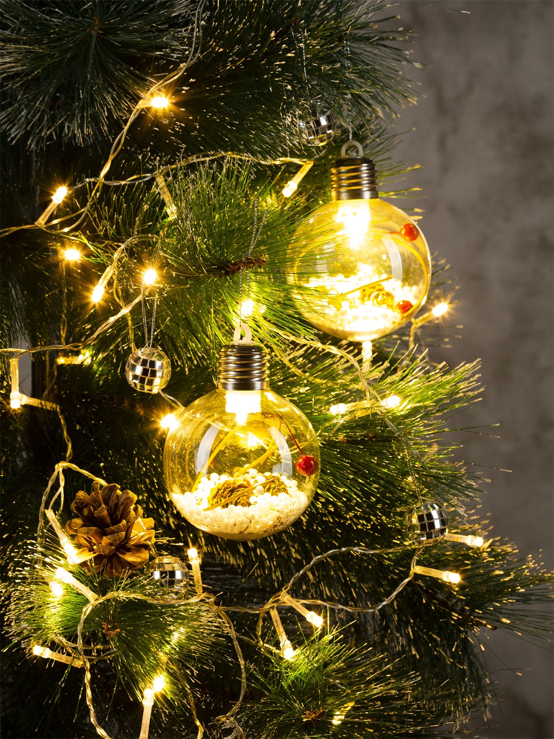 СТАРТ НГ 1Лед Шар 8 см белый 3 - 24