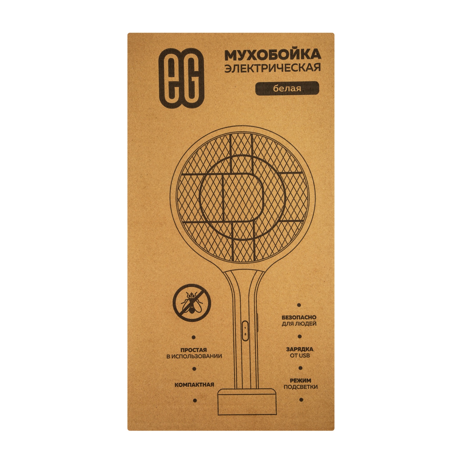 ЕГ мухобойка электрическая 502 белая /20