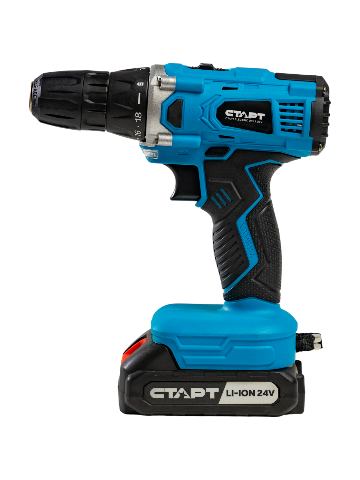 СТАРТ Дрель-шуруповерт аккум.бесщеточная 24В 2х2Ah Li-Ion кейс 28 предм