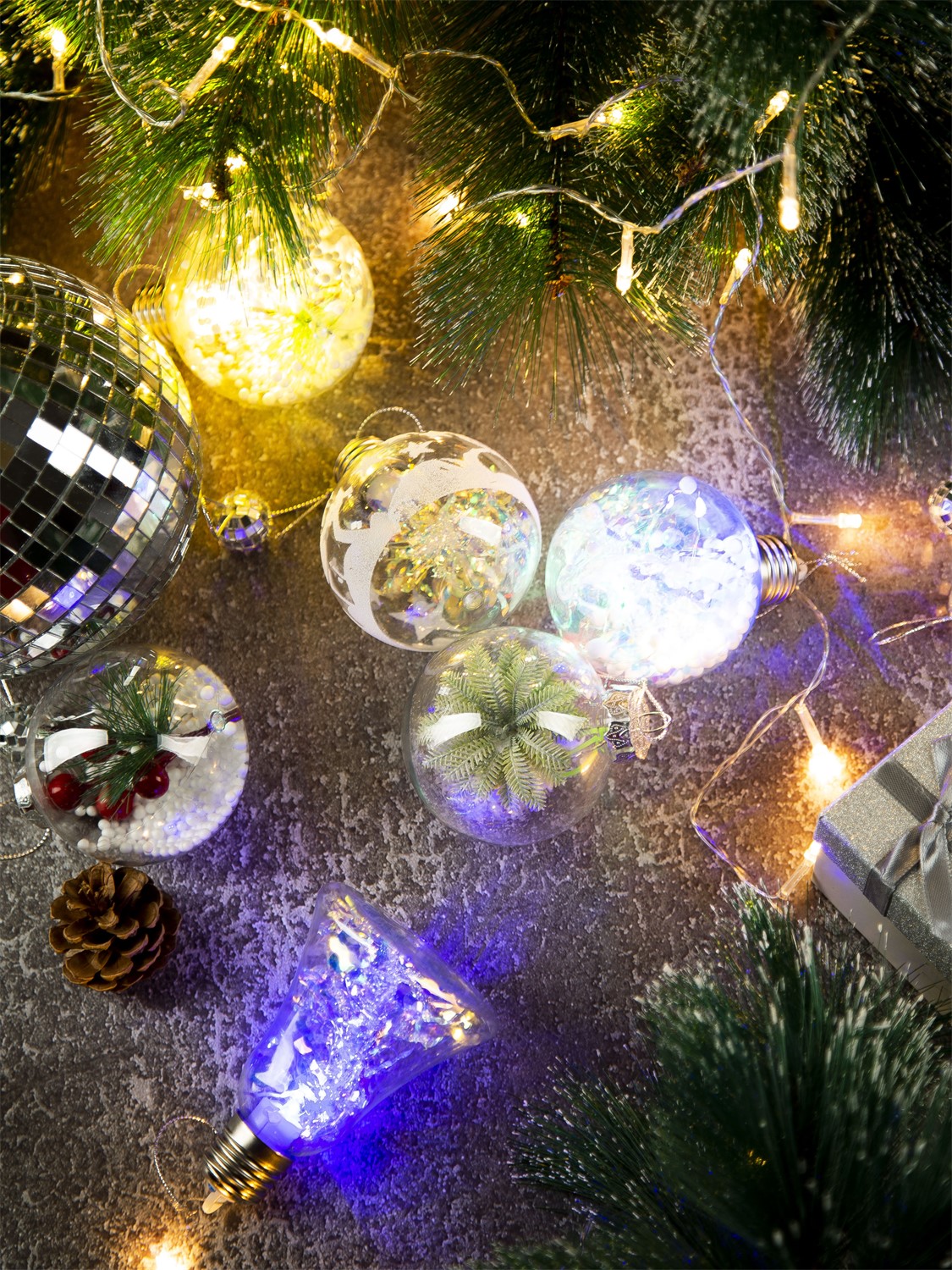 СТАРТ НГ 1Лед Колокол 8х4х12 см мульти -24