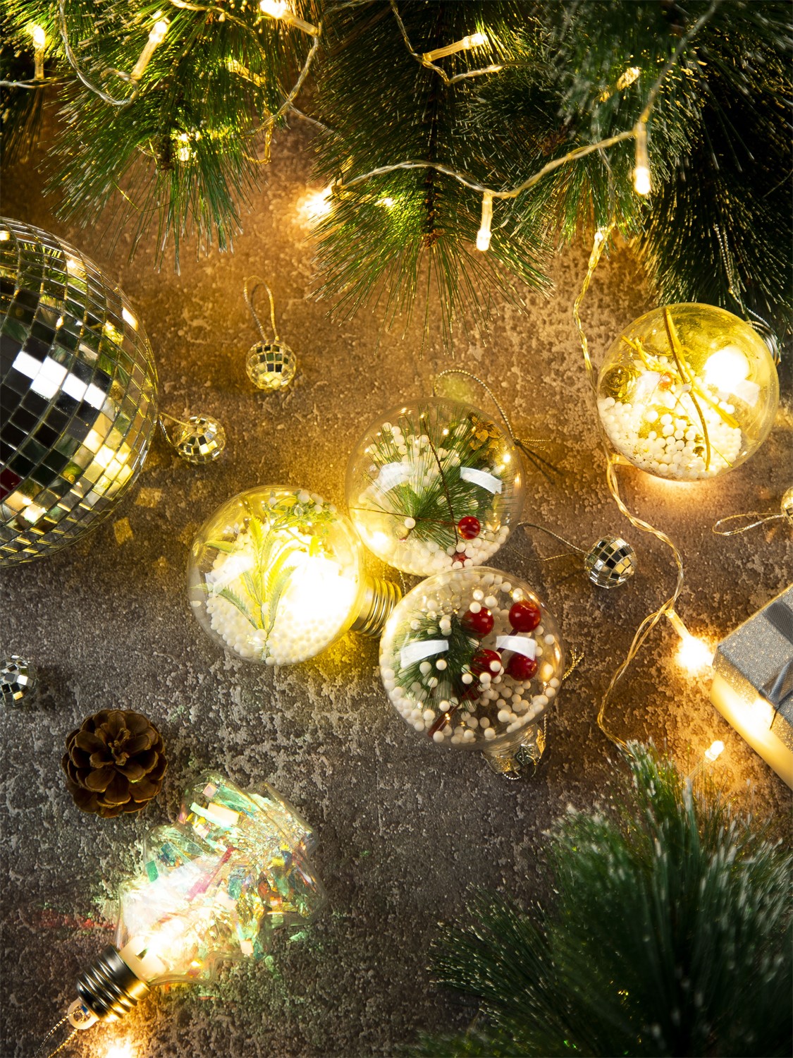 СТАРТ НГ 1Лед Шар 8 см белый 3 - 24