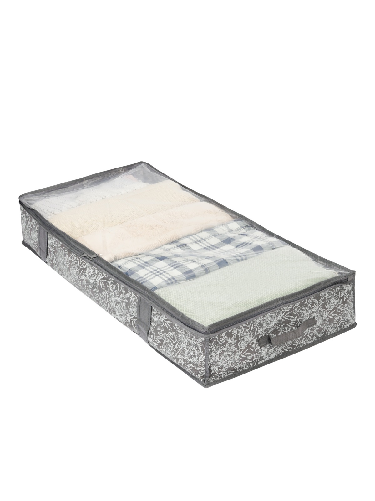 ЕГ Цветок Короб подкроватный 100х50х15 см молния