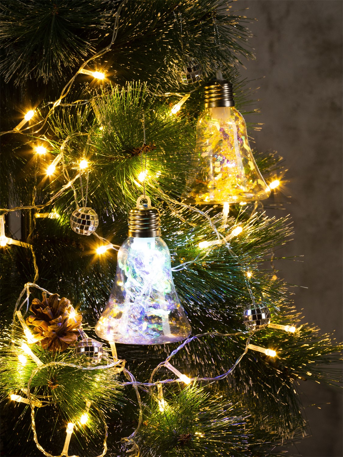 СТАРТ НГ 1Лед Колокол 8х4х12 см мульти -24