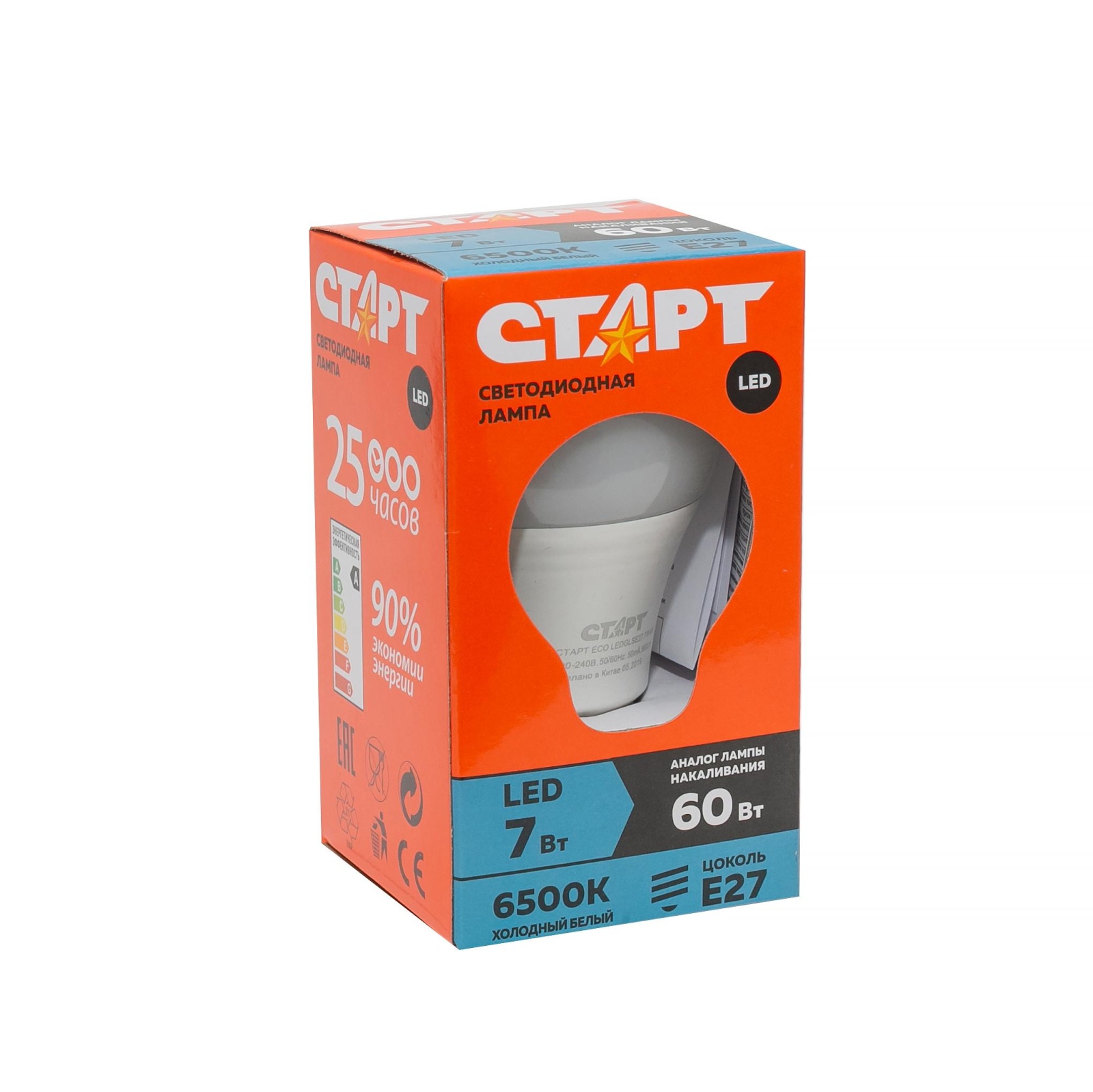 СТАРТ ЭКО Лед Груша E27 7W 65 10/100