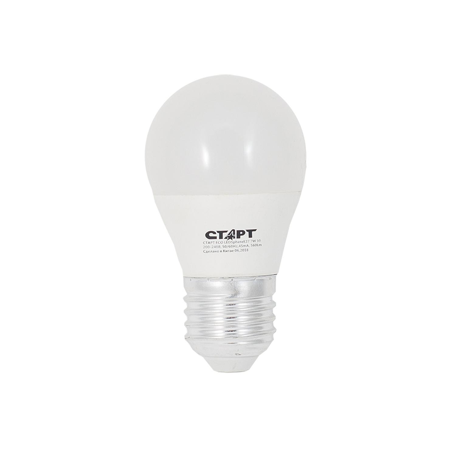 СТАРТ ЭКО Лед Шар E27 7W30 10/100