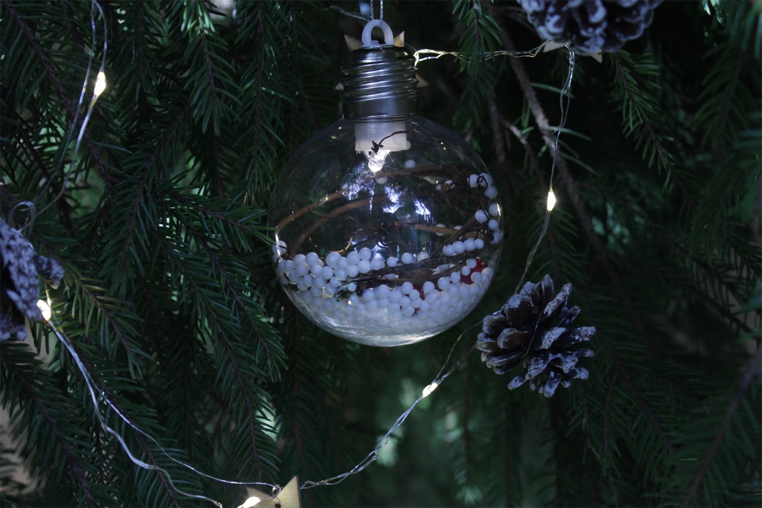 СТАРТ НГ 1Лед Шар 8 см белый 3 - 24