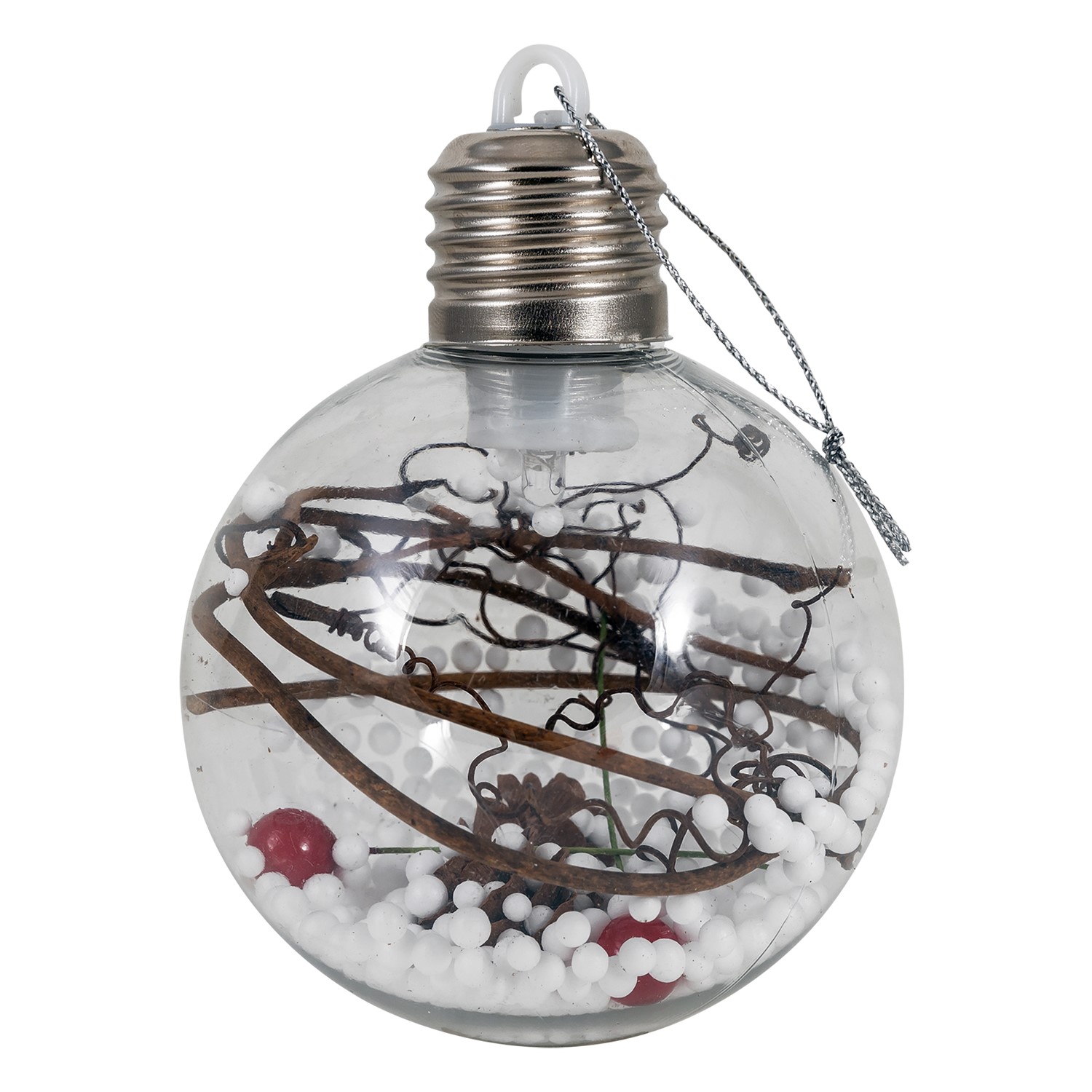 СТАРТ НГ 1Лед Шар 8 см белый 3 - 24