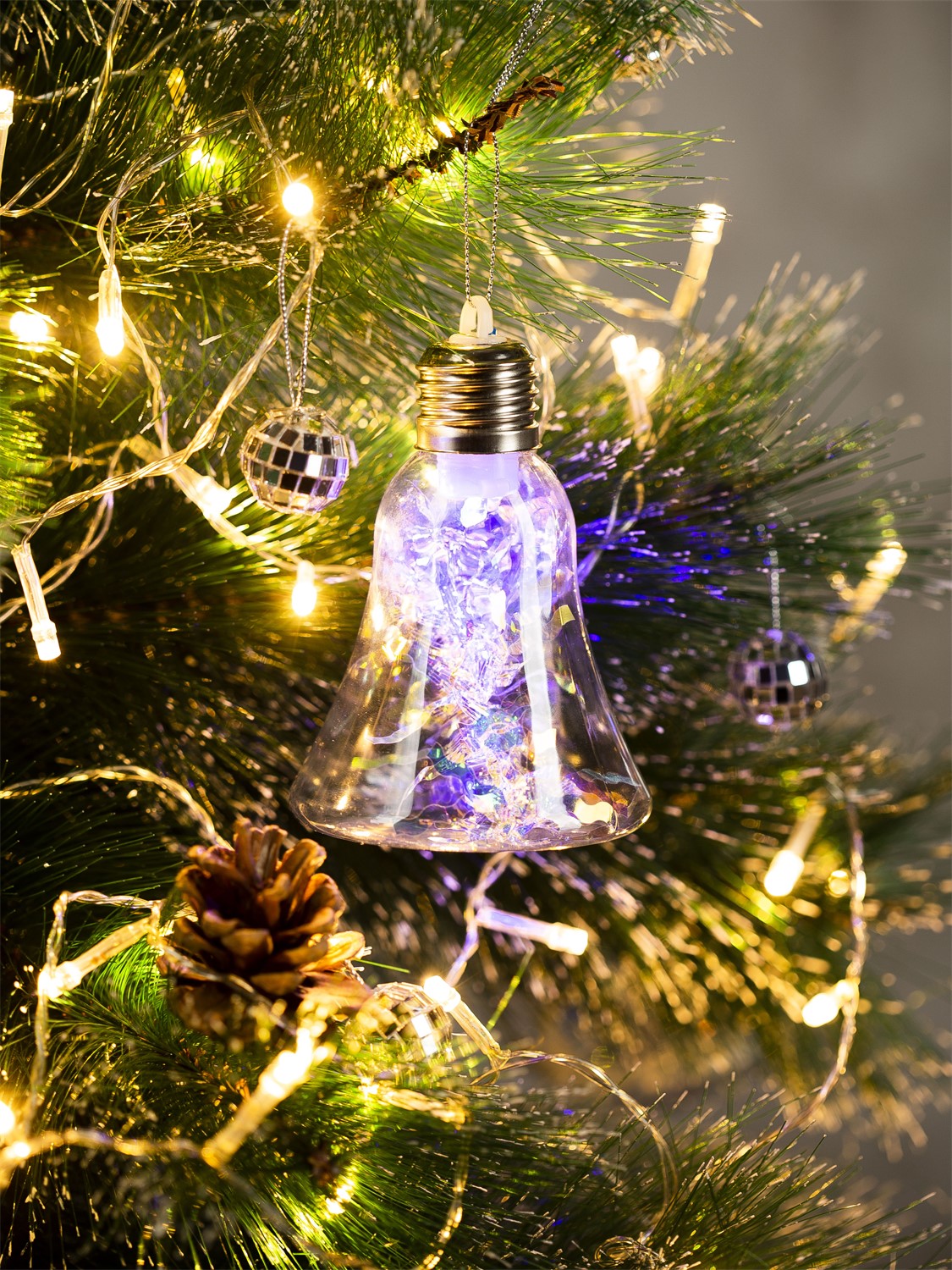 СТАРТ НГ 1Лед Колокол 8х4х12 см мульти -24