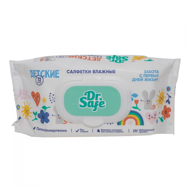 DR.SAFE салфетки детск.72 шт. --20