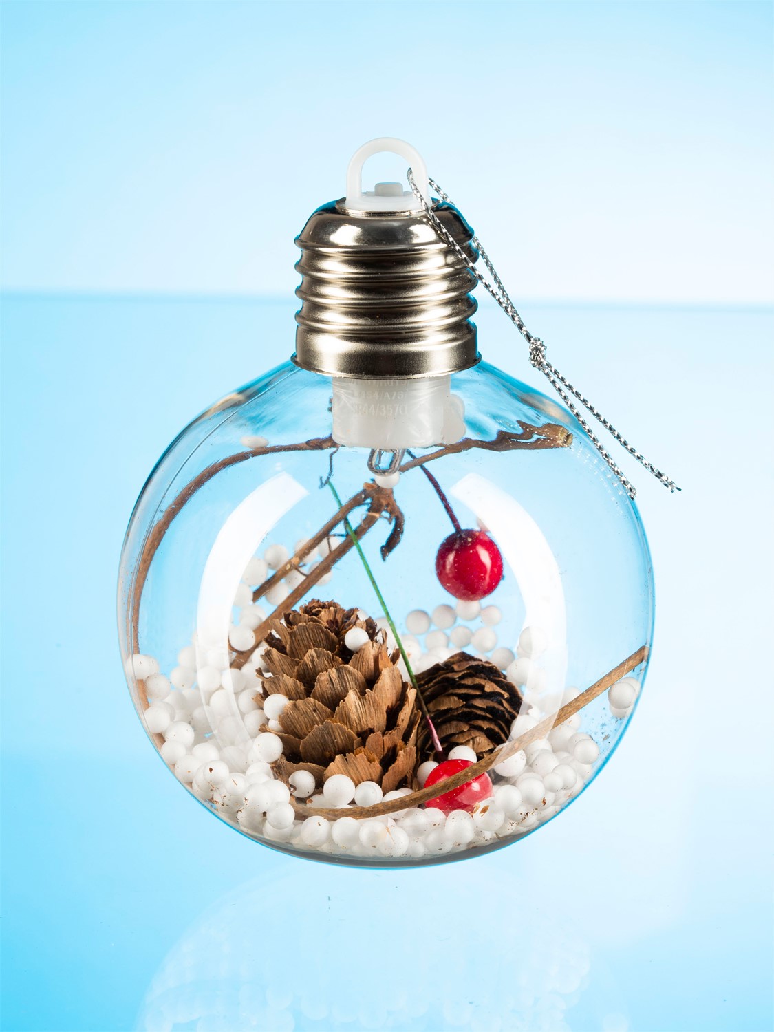 СТАРТ НГ 1Лед Шар 8 см белый 3 - 24