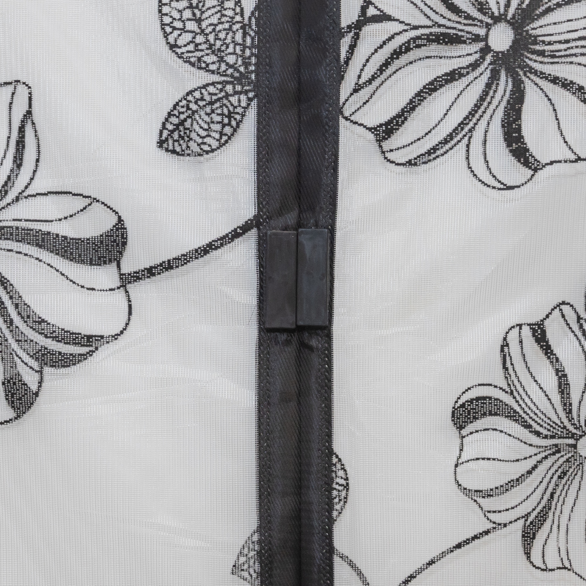 ЕГ москитная сетка Цветок флок черный /40