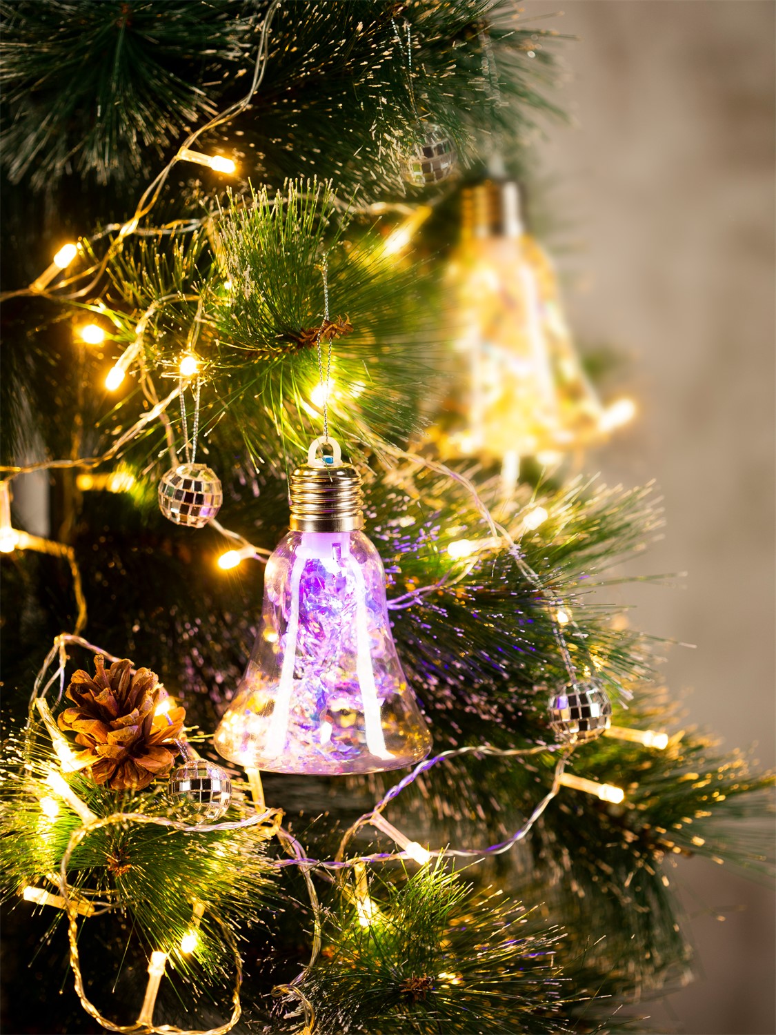 СТАРТ НГ 1Лед Колокол 8х4х12 см мульти -24