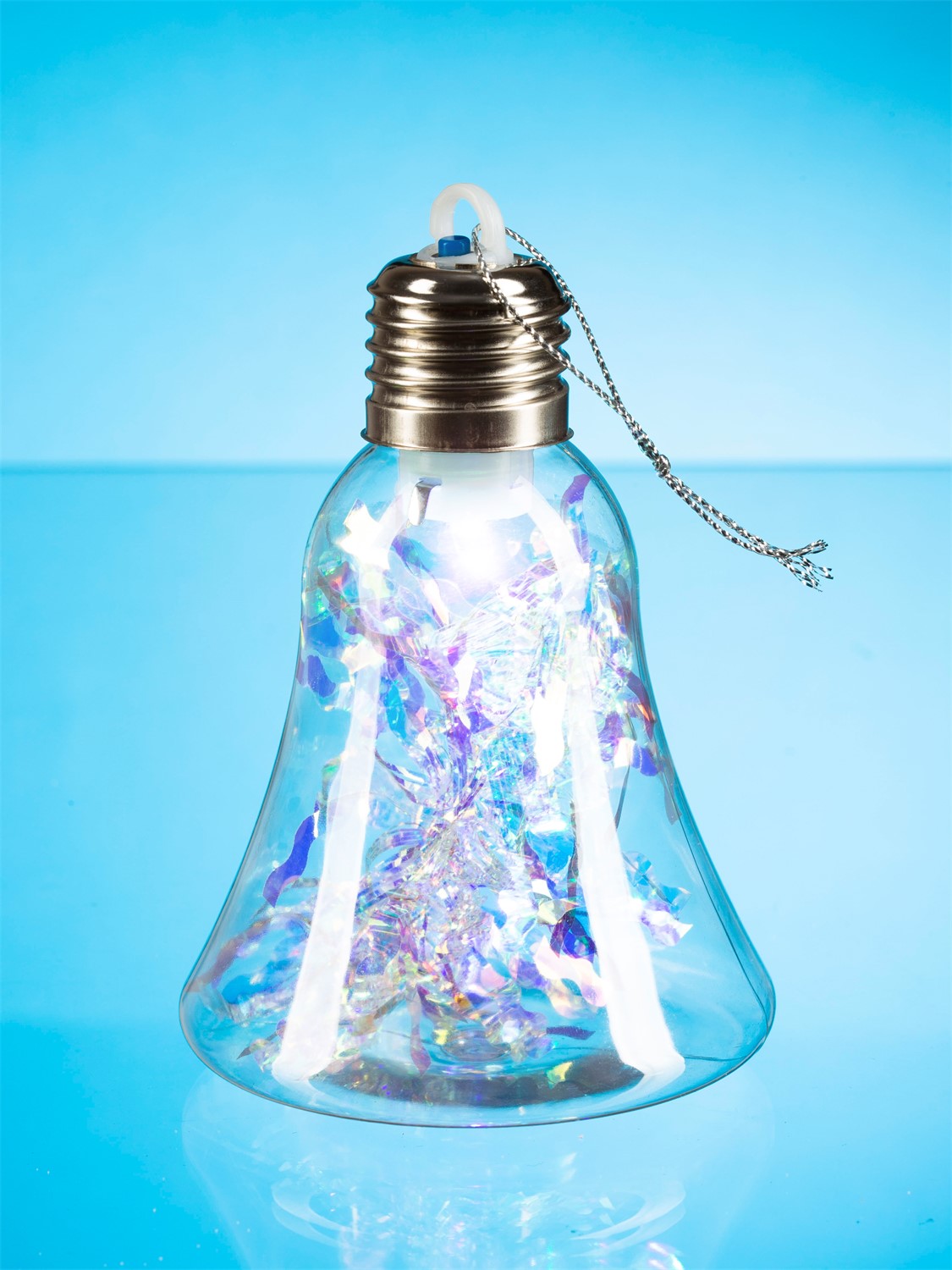 СТАРТ НГ 1Лед Колокол 8х4х12 см мульти -24